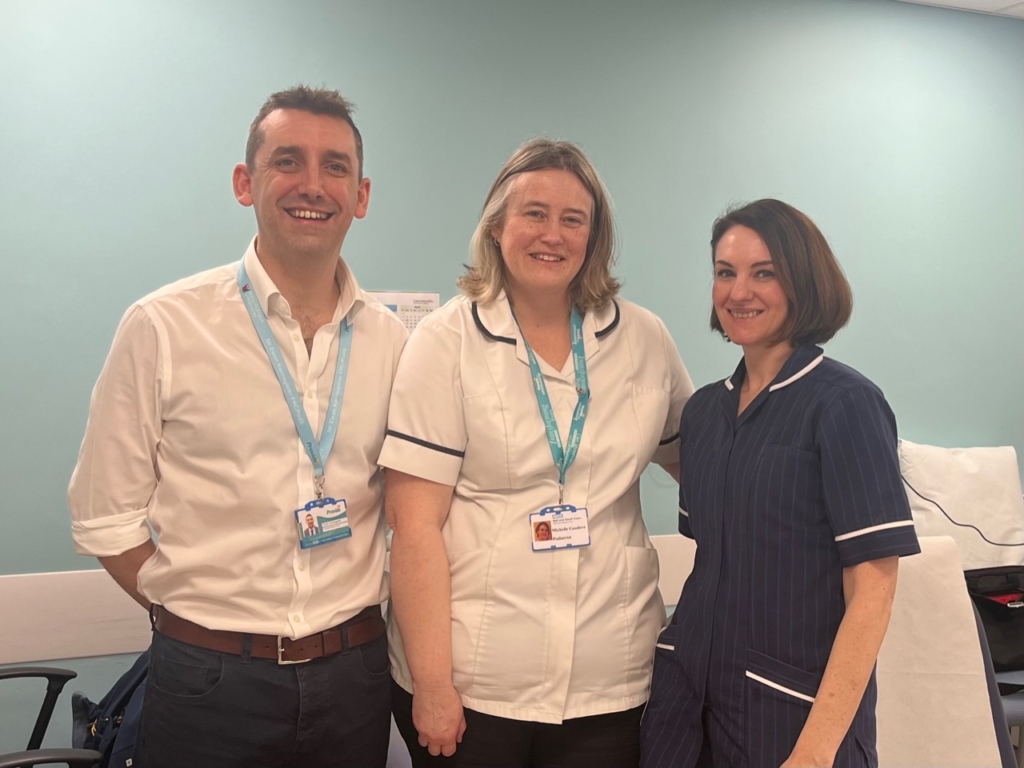 Ewan Kannegieter (Consultant Podiatric Surgeon), Michelle Goodeve (Podiatrist and MEDARP Project Lead) and Fiona Maguire (Vascular Nurse)